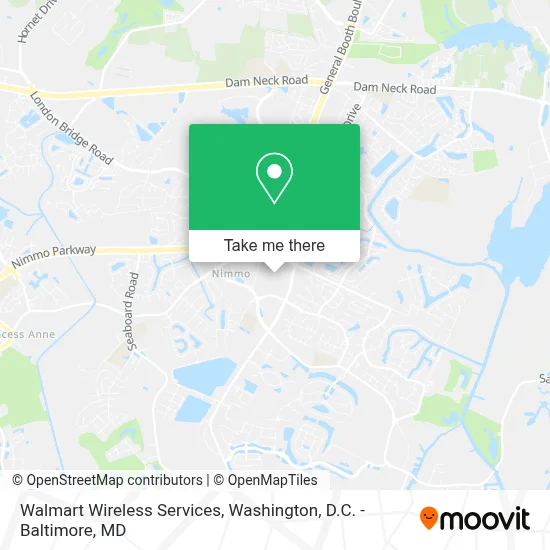 Walmart Wireless Services map