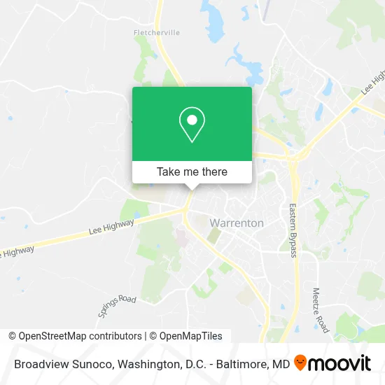 Broadview Sunoco map