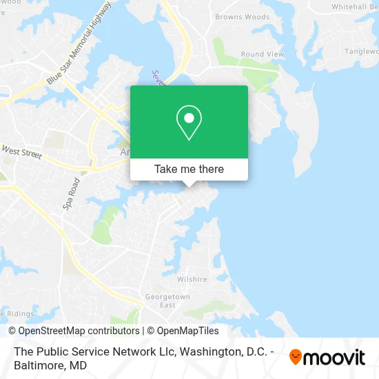The Public Service Network Llc map