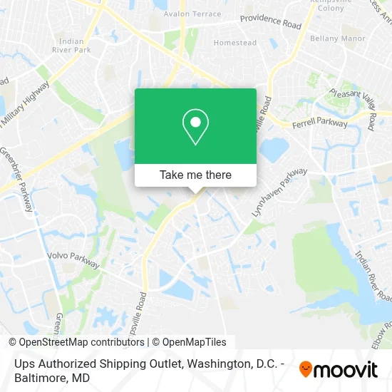 Ups Authorized Shipping Outlet map