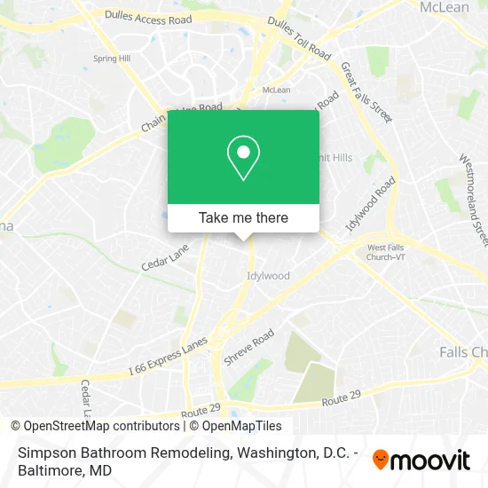 Simpson Bathroom Remodeling map
