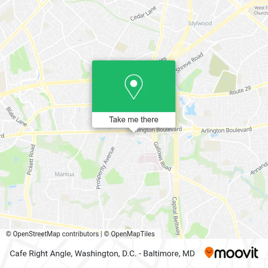 Cafe Right Angle map