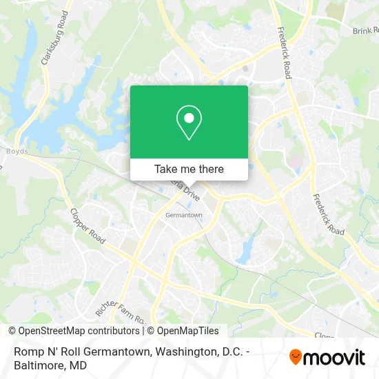 Romp N' Roll Germantown map