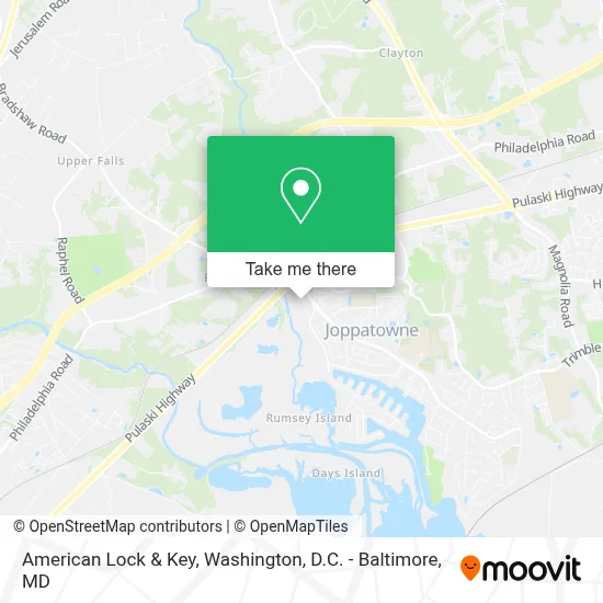 American Lock & Key map