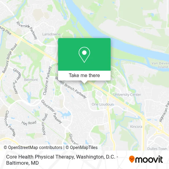 Core Health Physical Therapy map