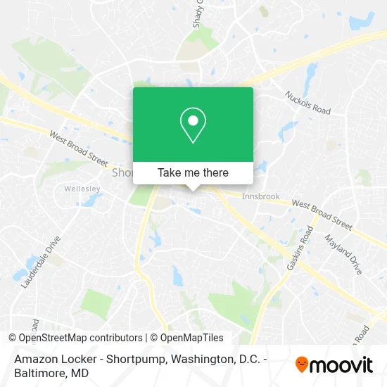 Amazon Locker - Shortpump map