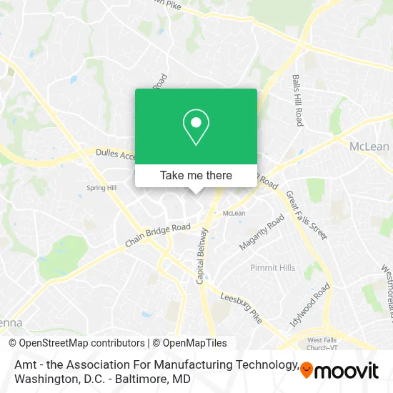 Amt - the Association For Manufacturing Technology map