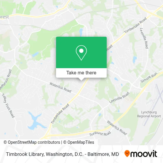 Timbrook Library map