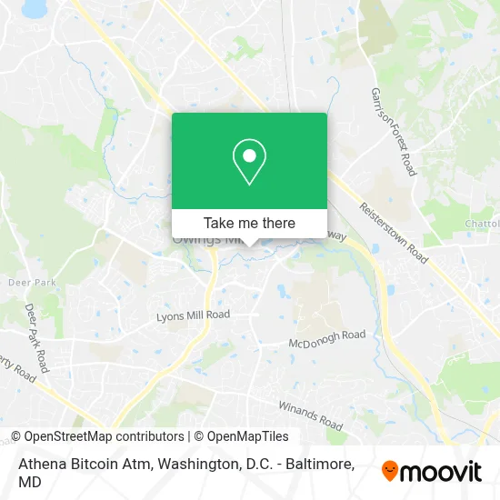 Athena Bitcoin Atm map