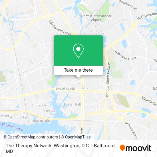 The Therapy Network map
