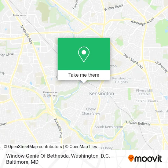 Window Genie Of Bethesda map