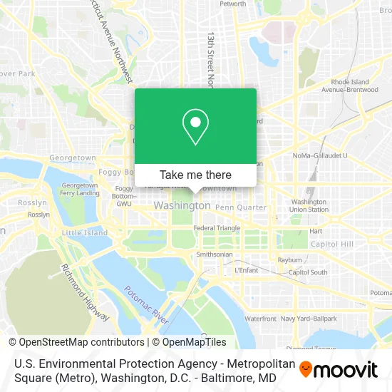 U.S. Environmental Protection Agency - Metropolitan Square map