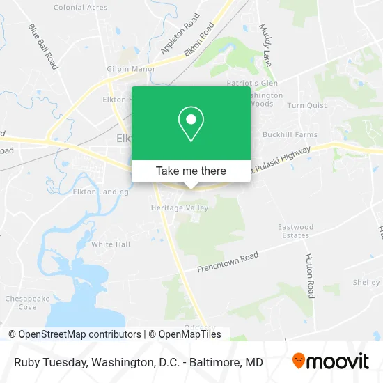Ruby Tuesday map