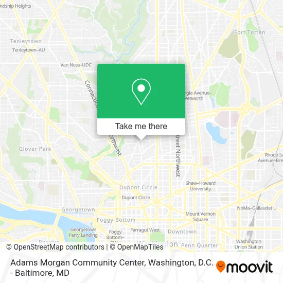 Adams Morgan Community Center map
