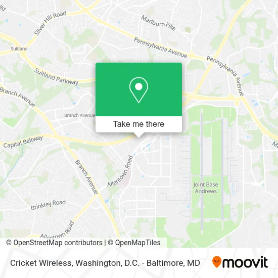 Cricket Wireless map
