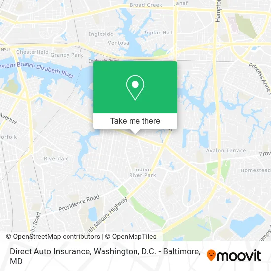 Direct Auto Insurance map