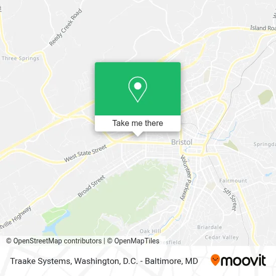 Traake Systems map