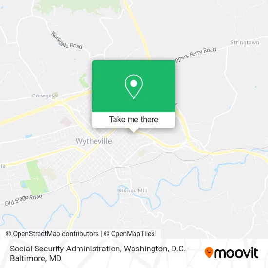Social Security Administration map