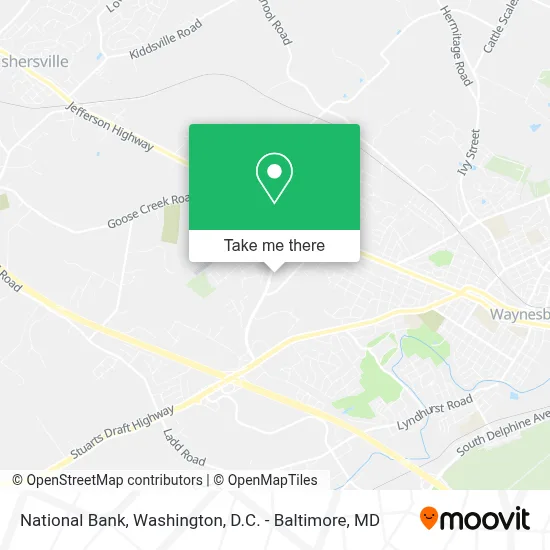 National Bank map