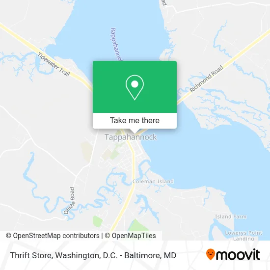 Thrift Store map