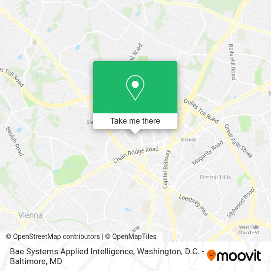 Bae Systems Applied Intelligence map