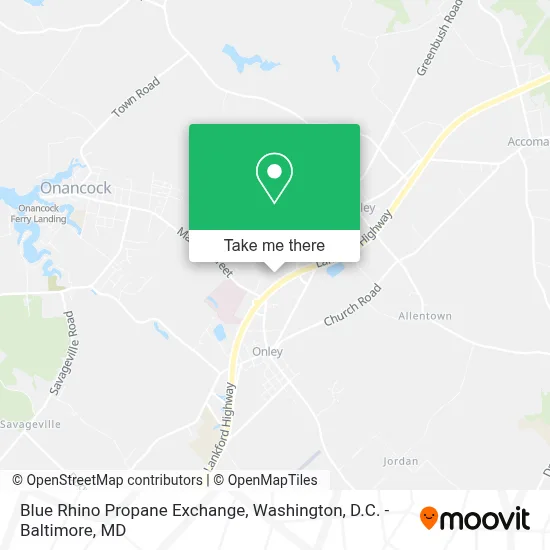 Blue Rhino Propane Exchange map