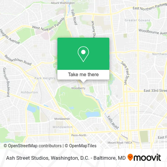 Ash Street Studios map