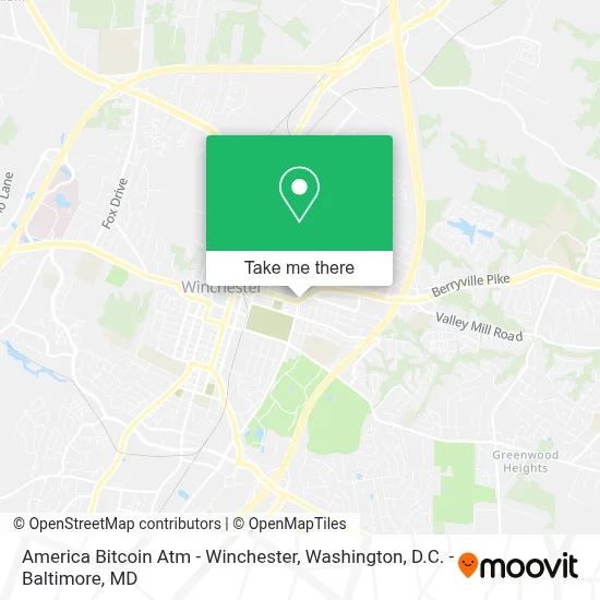 America Bitcoin Atm - Winchester map