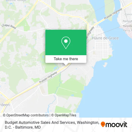 Budget Automotive Sales And Services map