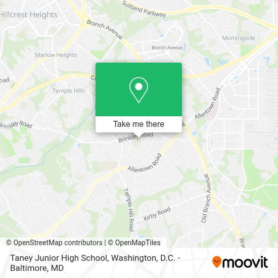 Taney Junior High School map