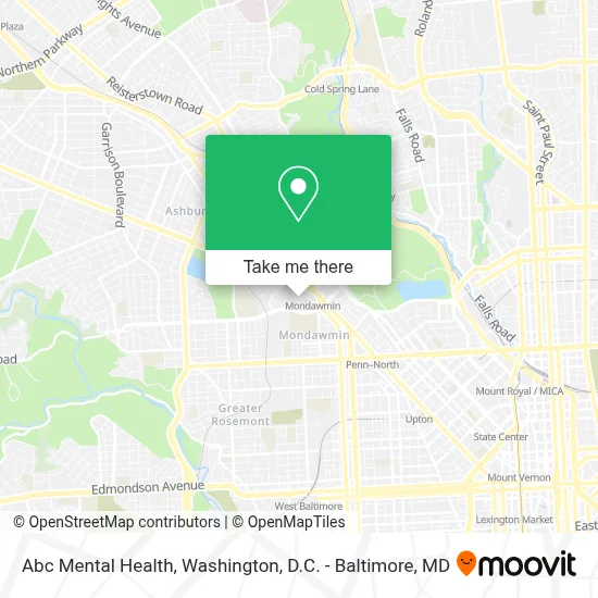 Abc Mental Health map