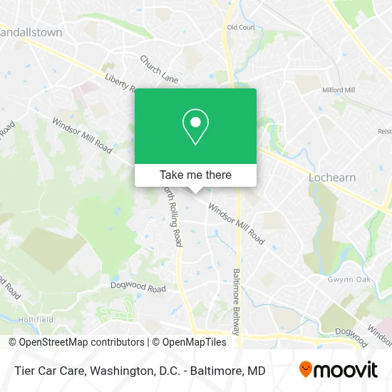 Tier Car Care map