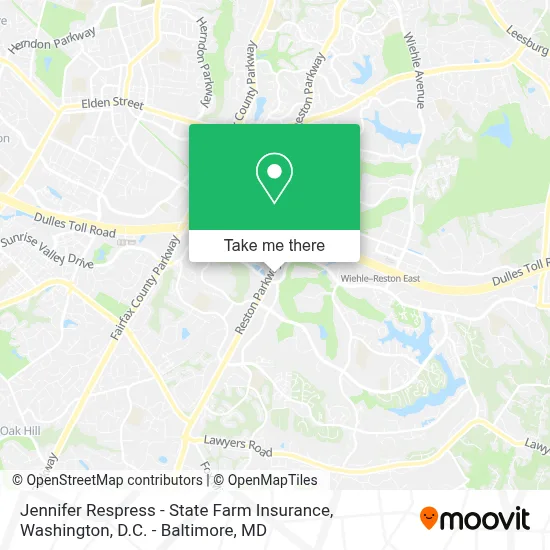 Jennifer Respress - State Farm Insurance map