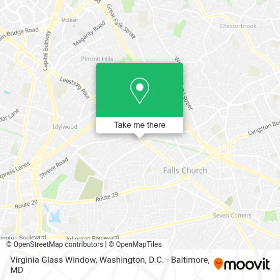 Virginia Glass Window map