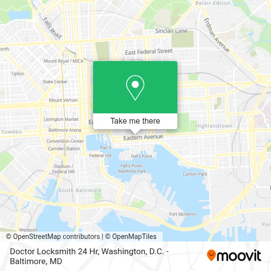 Doctor Locksmith 24 Hr map