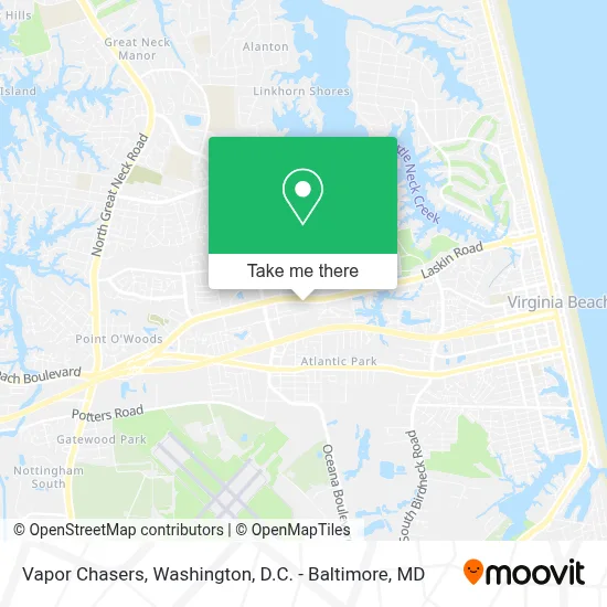 Vapor Chasers map