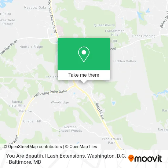 You Are Beautiful Lash Extensions map