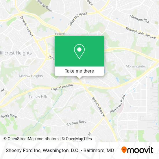 Sheehy Ford Inc map