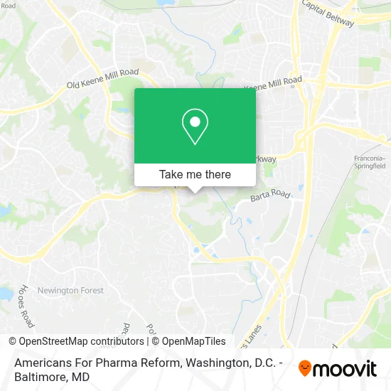 Americans For Pharma Reform map