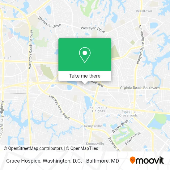 Grace Hospice map