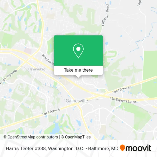 Harris Teeter #338 map