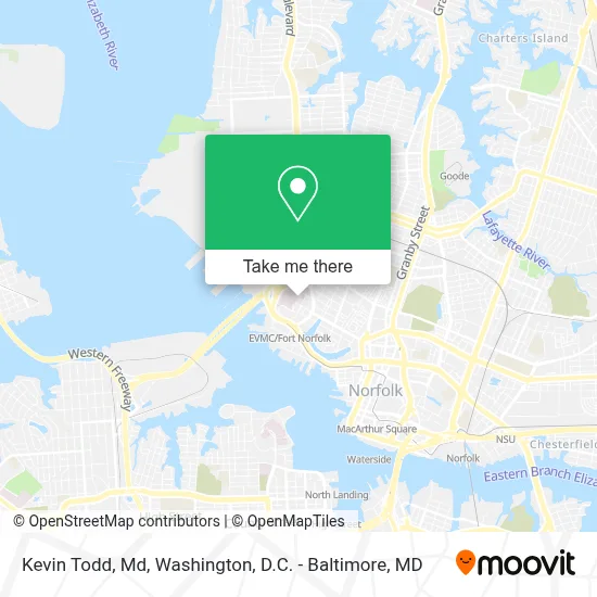 Kevin Todd, Md map