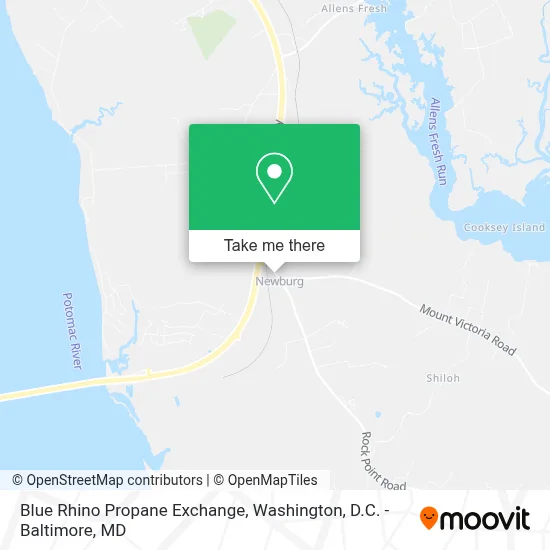 Blue Rhino Propane Exchange map