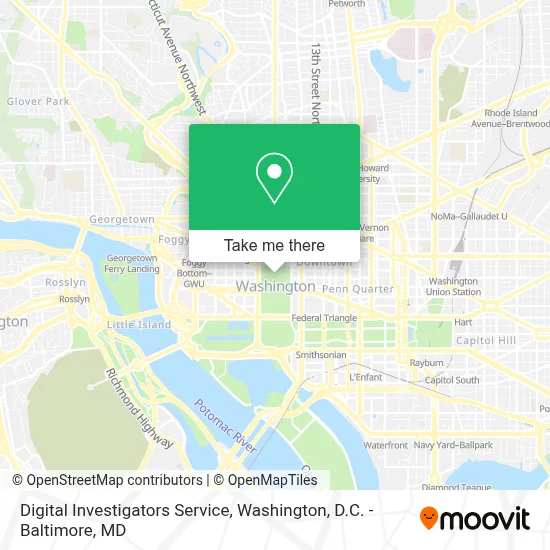 Digital Investigators Service map
