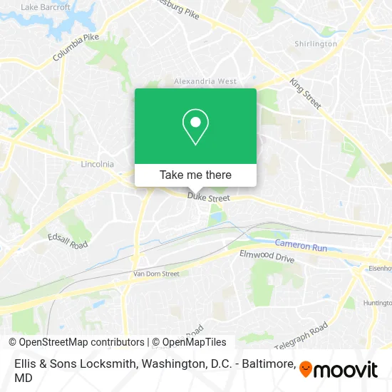 Ellis & Sons Locksmith map