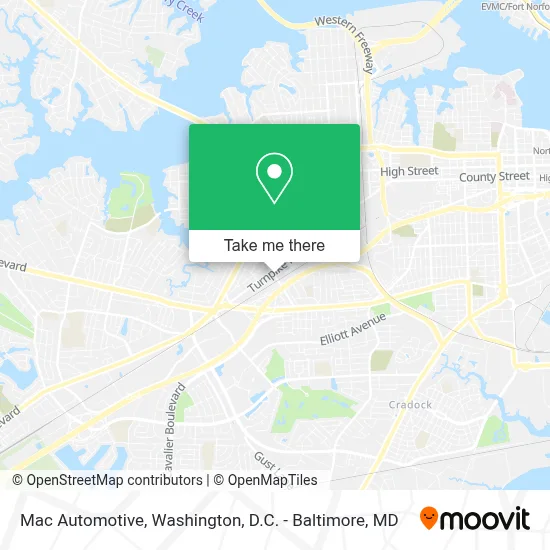 Mac Automotive map