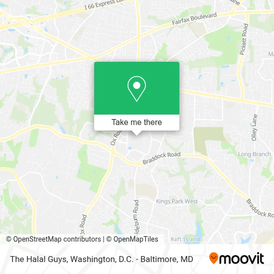 The Halal Guys map