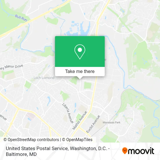 United States Postal Service map