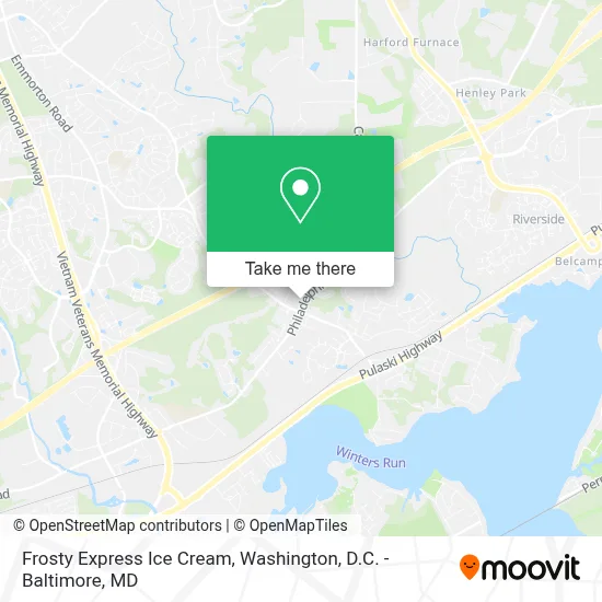 Frosty Express Ice Cream map
