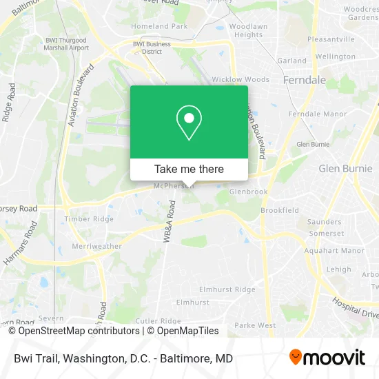 Bwi Trail map